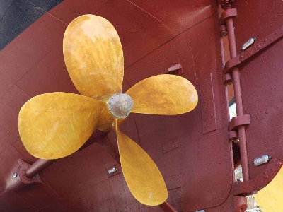 Propspeed applied to New Zealand steam ship propellers